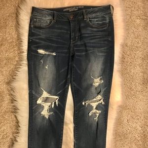 American Eagle Distressed skinny jeans